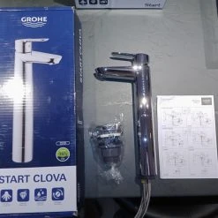 Vendora Ολοκαίνουργιες μπαταρίες μπάνιου GROHE START CLOVA σφραγισμένες στο κουτί τους.
