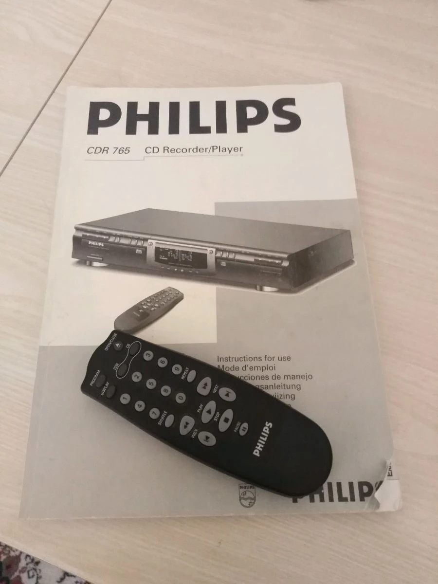Vendora PHILIPS CDR 765 διπλο CD για εξωτερική και εσωτερική εγγραφή μπορεί να συνδεθεί και με οπτική ίνα επίσης υπάρχουν τα Manual & Remote Control 6 Vendora PHILIPS CDR 765 διπλο CD για εξωτερική και εσωτερική εγγραφή μπορεί να συνδεθεί και με οπτική ίνα επίσης υπάρχουν τα Manual & Remote Control - Image 4