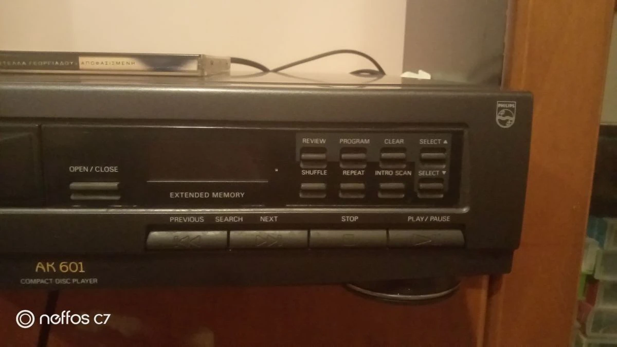 Vendora Philips AK601 Cdplayer , Vintage/1992, σε άριστη κατάσταση, πλήρως λειτουργικό. Δώρο μια κούτα με ελληνικά Cd 7 Vendora Philips AK601 Cdplayer , Vintage/1992, σε άριστη κατάσταση, πλήρως λειτουργικό. Δώρο μια κούτα με ελληνικά Cd - Image 5