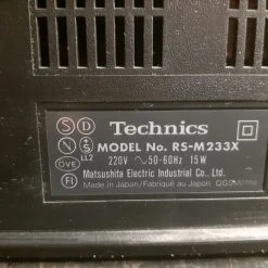 Vendora Technics Stereo Cassette Deck RS-M233X VINTAGE -Vendora store 1f8b42fbd01a21b89e2b3664b2bb49f81a1b0a11 xl