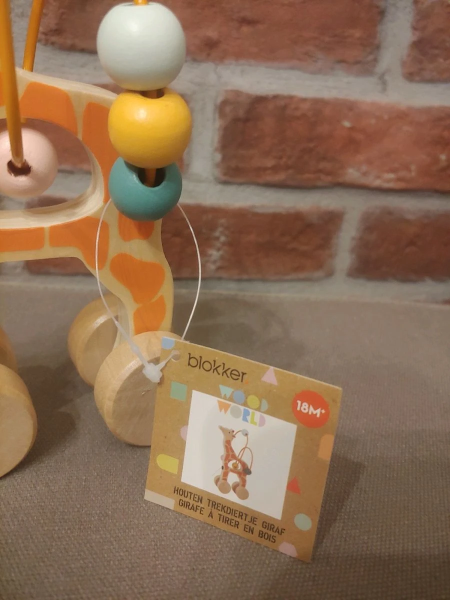 Vendora Ξύλινο συρόμενο ζωάκι + λαβύρινθος με χάντρες 6 Vendora Ξύλινο συρόμενο ζωάκι + λαβύρινθος με χάντρες - Image 4