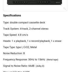 Vendora Double Cassette Deck Technics RS-T11 -Vendora store 48959179dd3b4c0ce4255f6477673d045bc2b8c0 xl