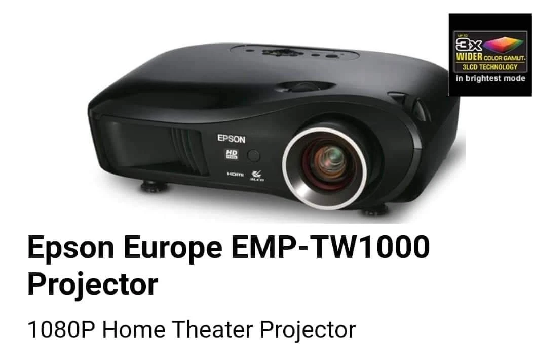 Vendora Epson EMP-TW 1000 Projector 6 Vendora Epson EMP-TW 1000 Projector - Image 4