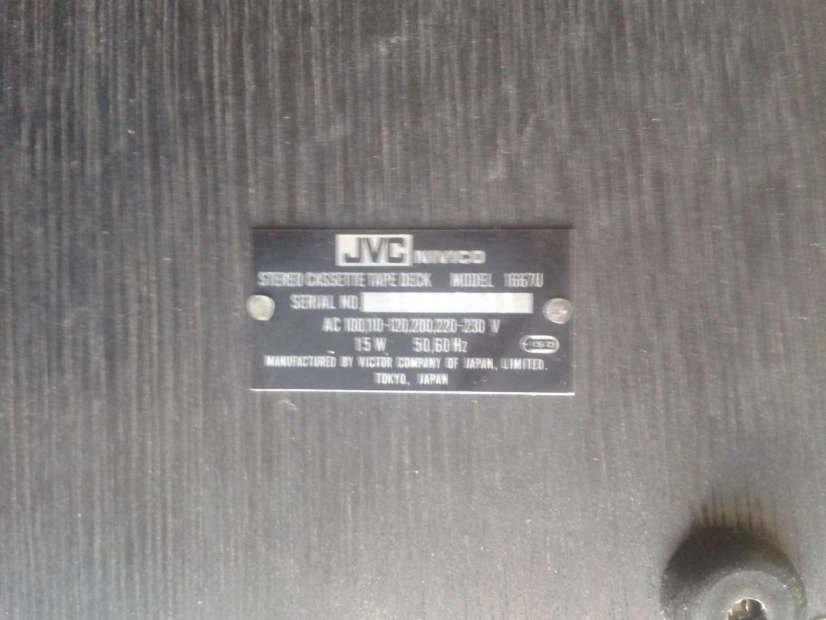 Vendora Hi-Fi Cassette Recorder JVC Nivico 1667U - Made In Japan 10 Vendora Hi-Fi Cassette Recorder JVC Nivico 1667U - Made In Japan - Image 8