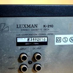 Vendora Κασετόφωνο Deck Luxman K-210 -Vendora store 4f45d6805aa81dc0a0cbd8352f118cfdbb83167c xl