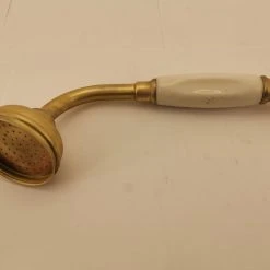 Vendora Τηλέφωνο μπάνιου μπρούτζινο με πορσελάνη από αρχοντικό