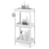 Vendora Ραφιέρα Πλαστική 3 Επιπέδων Λευκή Sidi Home Bianco