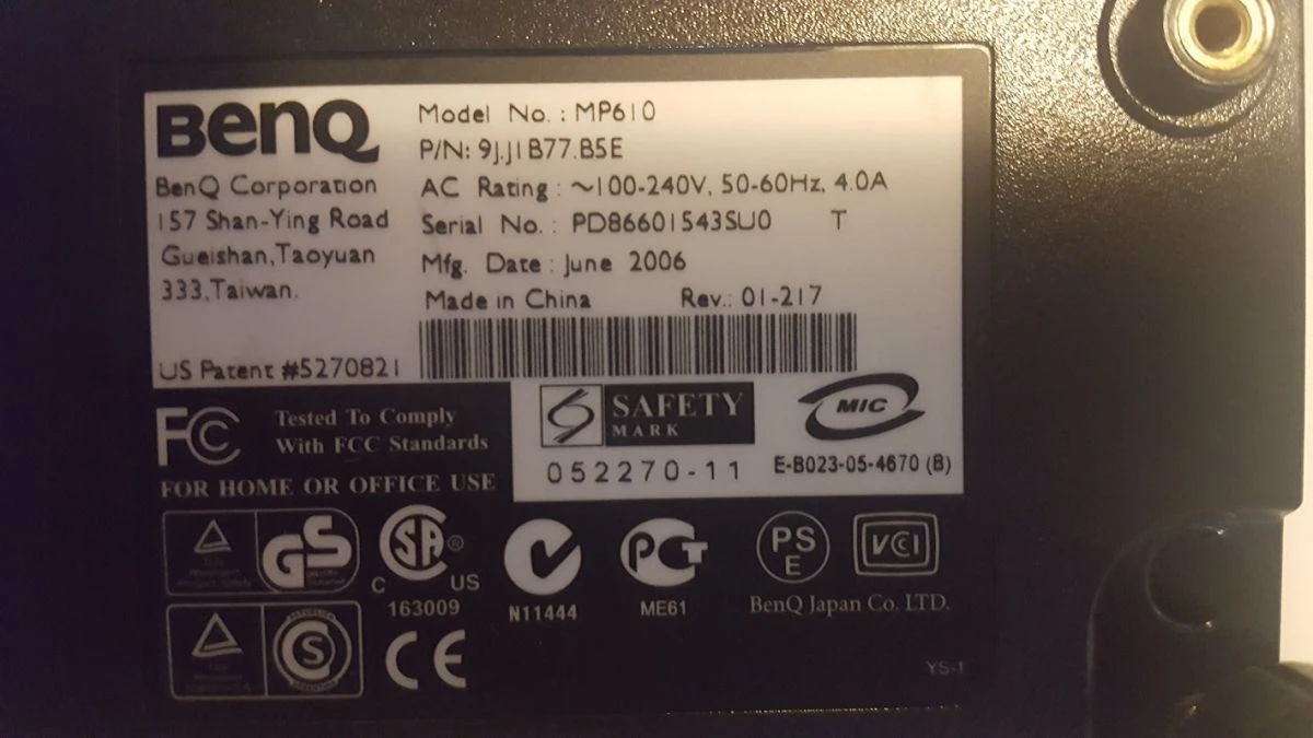 Vendora Benq MP610 DLP Home Theater Projector 6 Vendora Benq MP610 DLP Home Theater Projector - Image 4