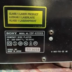 Vendora Sony CDP-X222ES CD Player σε άριστη κατάσταση! -Vendora store 770489ec19e3b794df64ed0d5361cc5d77b5d167 xl