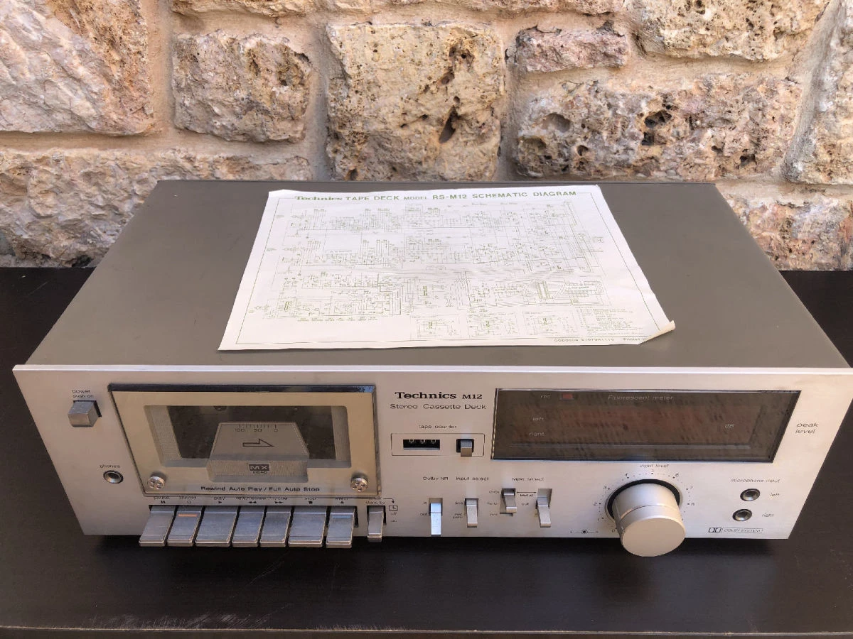 Vendora TECHNICS RS-M12 STEREO CASSETTE DECK - Silver/Grey μαζι με Original Operating Instructions !!! 1984 / Retro / Vintage 10 Vendora TECHNICS RS-M12 STEREO CASSETTE DECK - Silver/Grey μαζι με Original Operating Instructions !!! 1984 / Retro / Vintage - Image 8