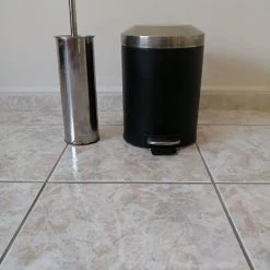 Vendora Σετ Καλαθάκι Μπάνιου 7lt και Πιγκάλ Inox