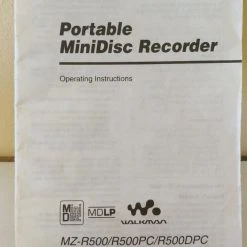 Vendora Minidisc SONY MZ-R500 ( φορητό Recorder με MDLP ) -Vendora store c08856f1774609f383b2bd251b69579a22836266 xl