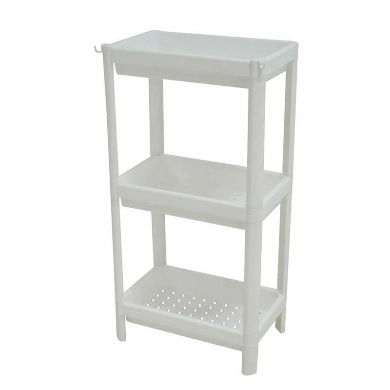 Vendora Ραφιέρα Πλαστική 3 Επιπέδων Λευκή Sidi Home Bianco 5 Vendora Ραφιέρα Πλαστική 3 Επιπέδων Λευκή Sidi Home Bianco - Image 3