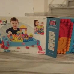Vendora Τραπεζάκι Mega Blocks + δώρο σακούλα με τουβλάκια