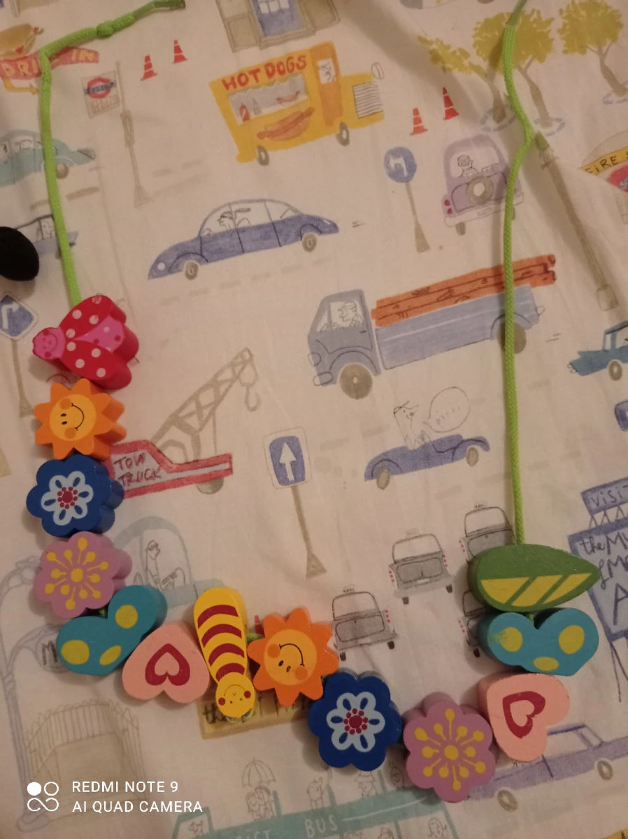 Vendora Βρεφικό παιχνίδι κορδόνι με χάντρες 4 Vendora Βρεφικό παιχνίδι κορδόνι με χάντρες - Image 2